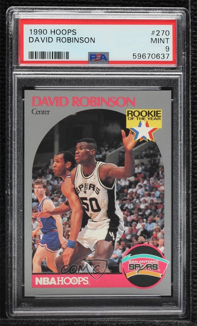 1990-91 NBA Hoops David Robinson #270 PSA 9 MINT HOF 0d08