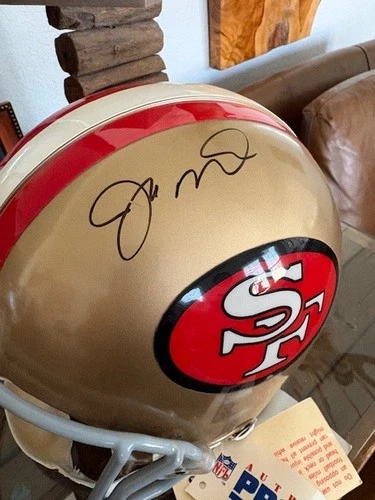 JOE MONTANA SIGNED SAN FRANCISCO 49ERS RIDDELL FULL SIZE HELMET FANATICS!  WOW!!