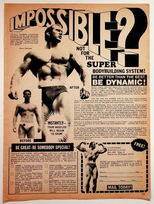 Universal Bodybuilding Vintage Magazine Ad Muscle Fitness Retro 1950s 60s Gym