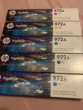HP 972A PageWide Ink Cartridge Lot of 4 OEM. Sealed 972A/4