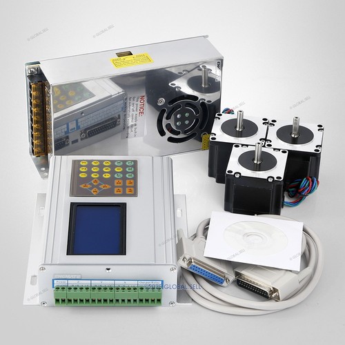 ENGMATE 3 Axis CNC Kit TB6560 Driver HB Nema23 187oz-in Motor 24V PSU ...