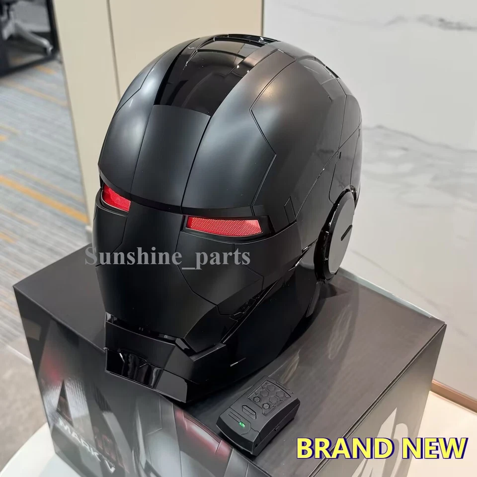 2025 Autoking Iron Man Black MK5 Helmet Electronic Wearable Voice-control Mask - Image 2 of 4
