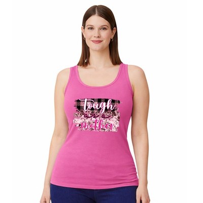 Tough As A Mother Damen Trägershirt Tank Top Mama Leben Geschenk für Sie