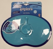Tommee Tippee Easy Mat Adhesive Baby Feeding Bowl Accessory New Blue