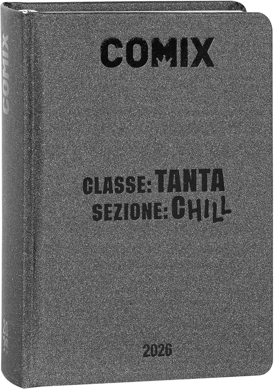 COMIX - Diario Mignon Plus Giornaliero 16 Mesi, Diario Scuola 2026-2026, con Cop