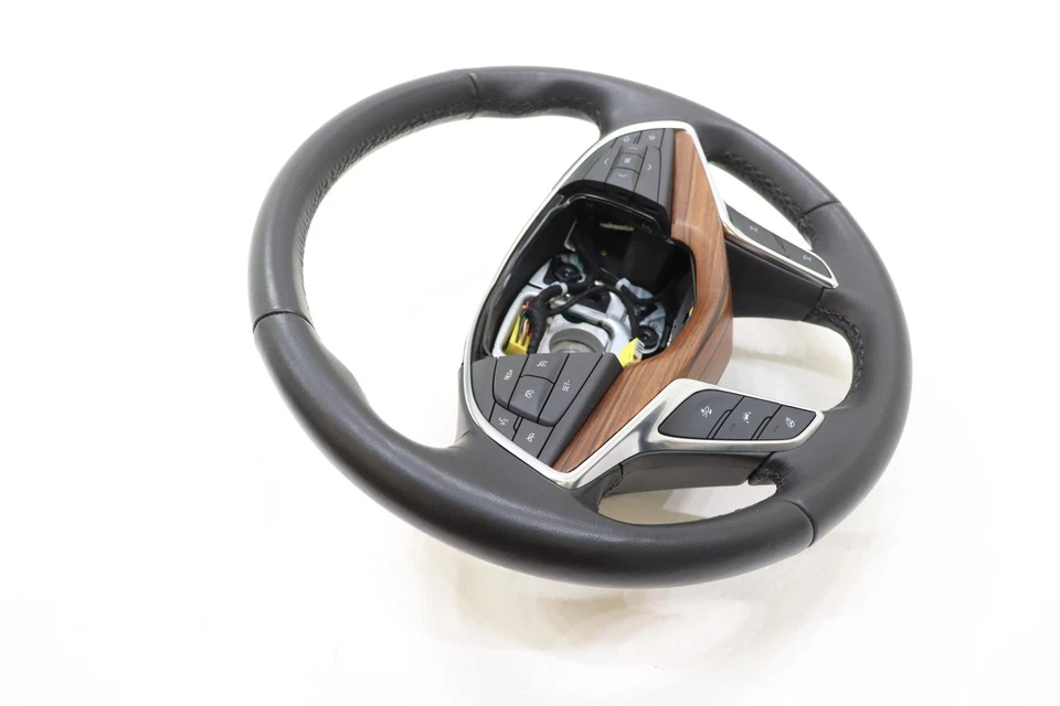 2020 - 2025 CADILLAC XT5 STEERING WHEEL W/ SWITCH BUTTON OEM 87815769 BROWN_HN9 - Image 3 of 4