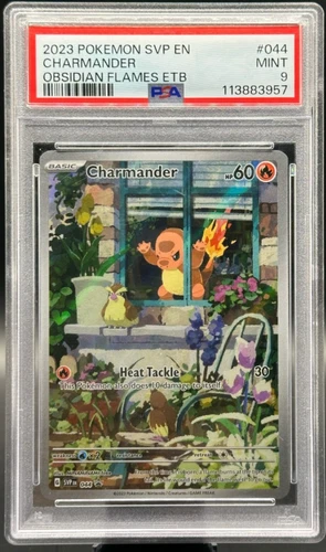New Listing2023 Pokemon SVP 044 Charmander Obsidian Flames ETB Promo PSA 9 Mint