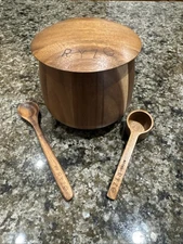 Offical Ryze Ritual Wood Canister With Custom Scoop 