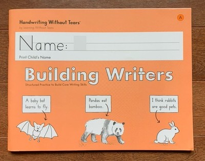Handwriting Without Tears Building Writers A Student Kindergarten Homeschool NEW