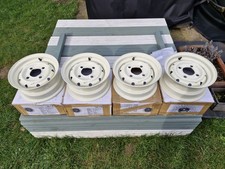 Classic Mini Cooper S Style 4.5" x 10" Steel Wheels in Old English White