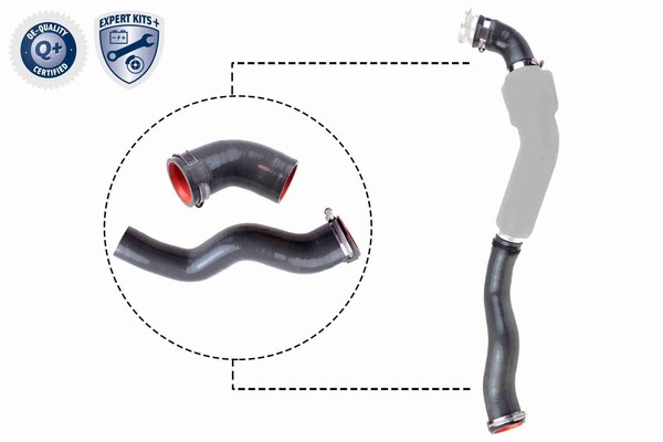 Vaico Ladeluftschlauch Turboschlauch FüR Renault Master II Kasten 2.5 Dci Opel-image