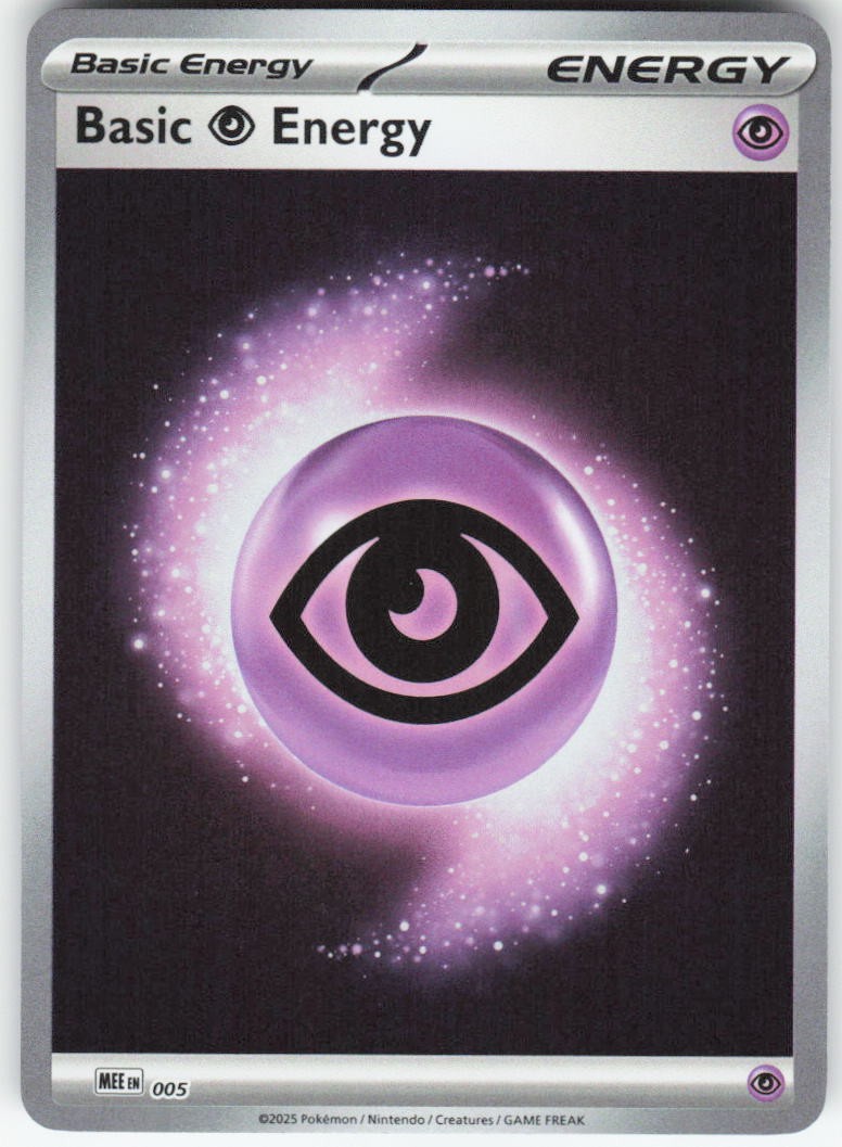 Basic Psychic Energy - 005 5 Mega Evolution Energies Pokemon Reverse Holo NM