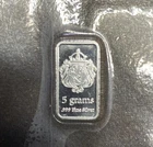 5 Grams .999 Fine Silver Scottsdale SilverRectangular Bar