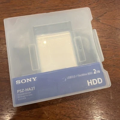 Sony PSZ-HA2T 2TB Portable External Hard Drive USB 3.0 FireWire 800 w/ Case - Image 1 of 3