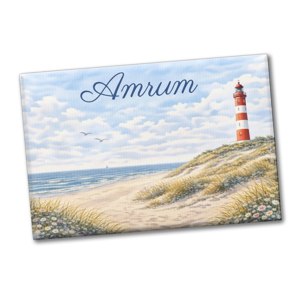 Leuchtturm Amrum Souvenir Souvenir Magnet KüStenmotiv-image