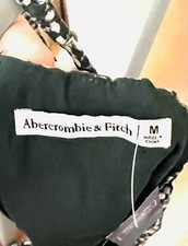 Abercrombie & Fitch Green Floral Sleeveless A-Line Short Dress Size M