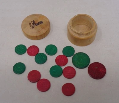 Petite boite ancienne pour jetons à jouer - JEU bar bistrot - Photo 1/3