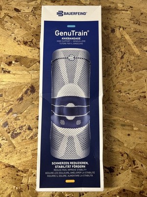 Bauerfeind - GenuTrain - Knee Brace - Targeted Support  Size 6 - Color: Black
