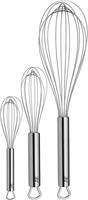 Wmf Profi Plus Schneebesen Set 3-Teilig, Schneebesen Edelstahl Teilmattiert