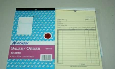 Sales Books Invoice Book 2 Parts 50 Sets  5 9/16" x 8 7/16" Carbonless 100 Books