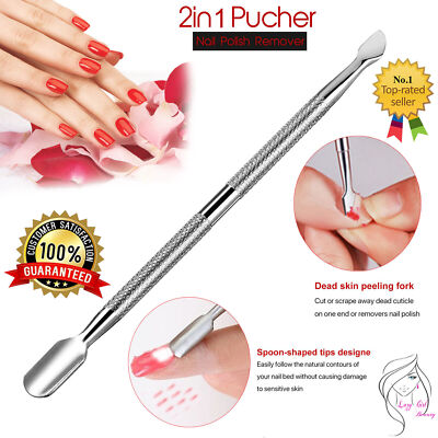 TRIANGLE STICK UV Gel Politur Entferner Maniküre Drücker Schaber Nail Art Werkzeug Stahl