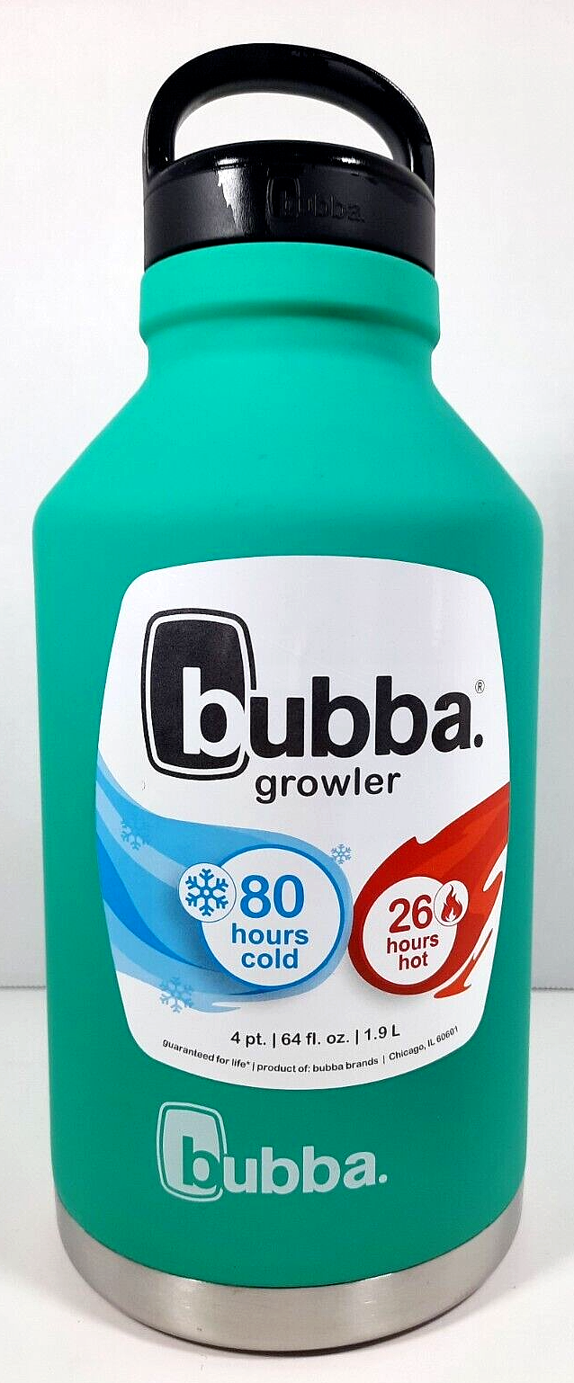 Bubba Growler 64 Oz. Wide Mouth Water Bottle Double Wall Stainless