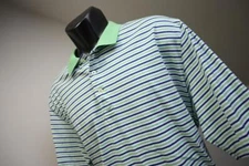Polo Golf Ralph Lauren Shirt Pima Polo Striped Short Sleeve Mens Size XL