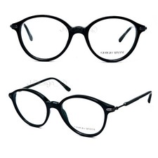 Giorgio Armani AR 7029 5001 Brushed Black 50/18/145 Eyeglasses Made Italy - New