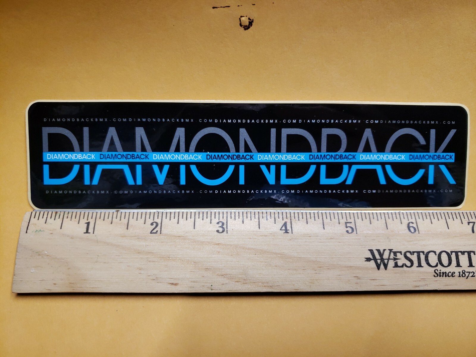 7" DIAMONDBACK  BMx cycles  MTB BICYCLES BIKE FRAME ride  STICKER DECAL BLACK
