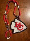 Hand beaded Kansas City Chiefs Necklace