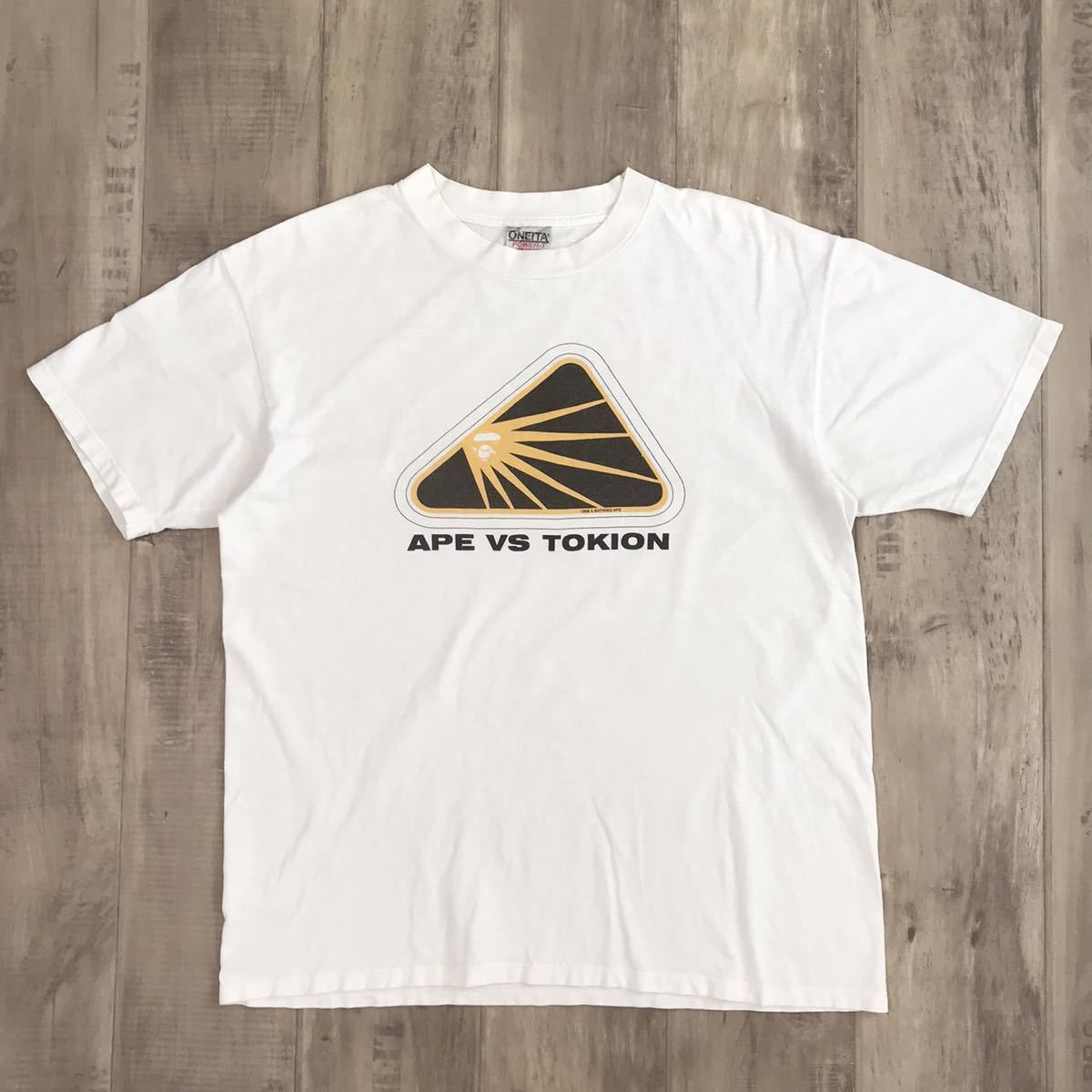 BAPE vs TOKION vintage oneita body T-shirt White A Bathing Ape 