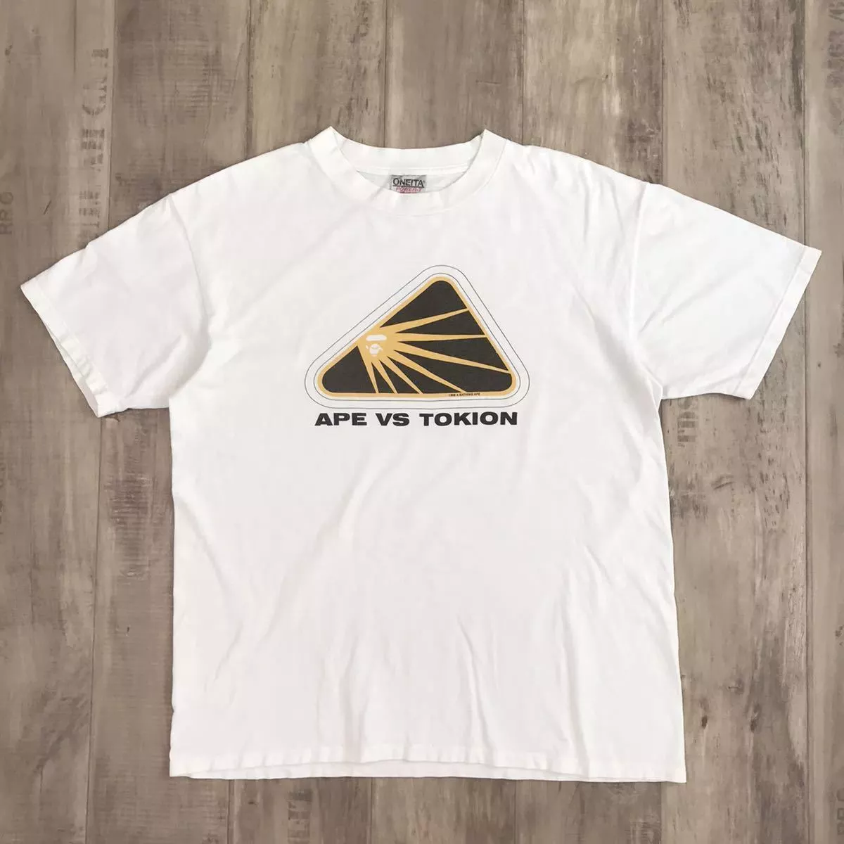 BAPE vs TOKION vintage oneita body T-shirt White A Bathing Ape