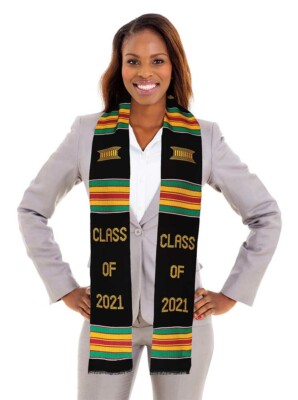 Class of 2021 Kente Cloth Stole/Sash. Graduation