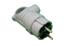 Wtyczka gumowa z uchwytem kątowa 90° gumowa wtyczka kątowa IP44 szarobiała