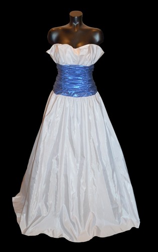 Nadine Formals Look Vintage 80s Blue 