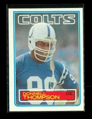 Vintage 1983 TOPPS Football Trading Card #217 DONNELL THOMPSON ...
