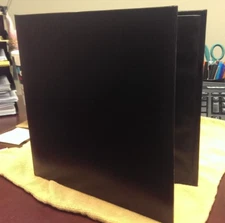 3-to-a-page Checkbook Cover - Faux Leather - Black