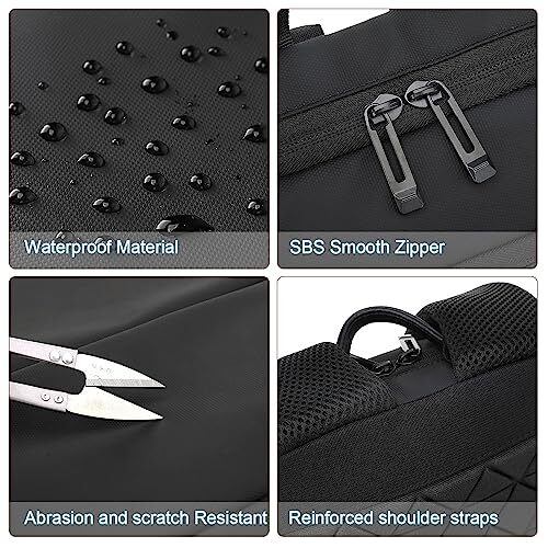 Business Slim Backpack for Men Women 15.6 inch Water Resistant Laptop Backpac...