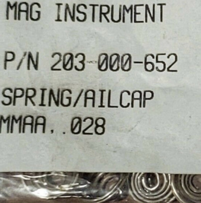 4 each Maglite AA Mini Mag Tailcap Spring PART 108-000-044/ 203-000-652 NEW NIB
