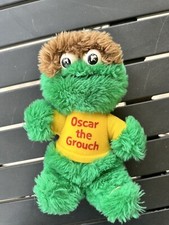 Vintage 1983 Playskool Sesame Street Oscar The Grouch 9" Plush 40 Years Old