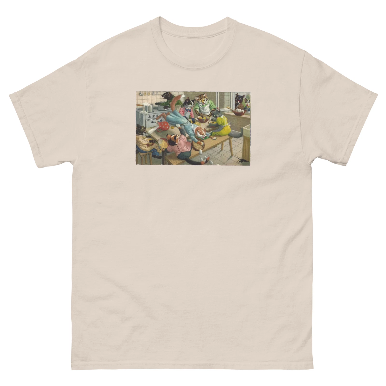 Mainzer Cat Postcards and Eugen Hartung Cats in the Kitchen Unisex T-Shirt