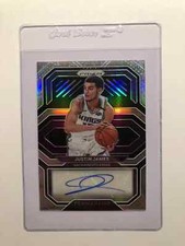 2020-21 Panini Prizm Penmanship Silver Prizm Justin James #PE-JJA Auto