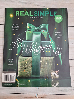 Real Simple Special Double Issue December 2024 Magazine all wrapped up