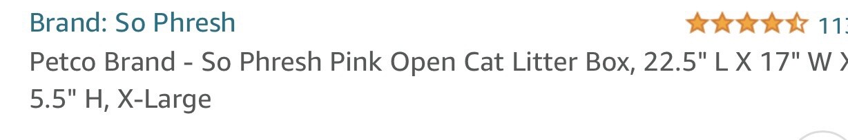 Petco Brand So  Phresh Open cat Litter Box