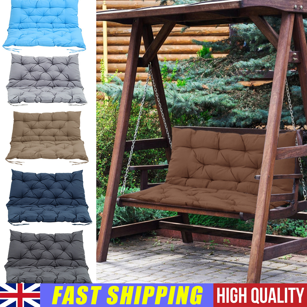 150*100CM 2-3Seater Large Bench Swing Seat Cushion Garden