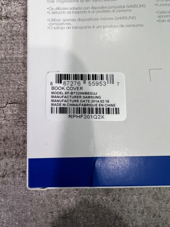 New Original Samsung Official Galaxy Tab Pro 8.4 Book Cover  Black - Image 2 of 2