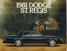 Dodge St Regis 1981 USA Market Foldout Sales Brochure 