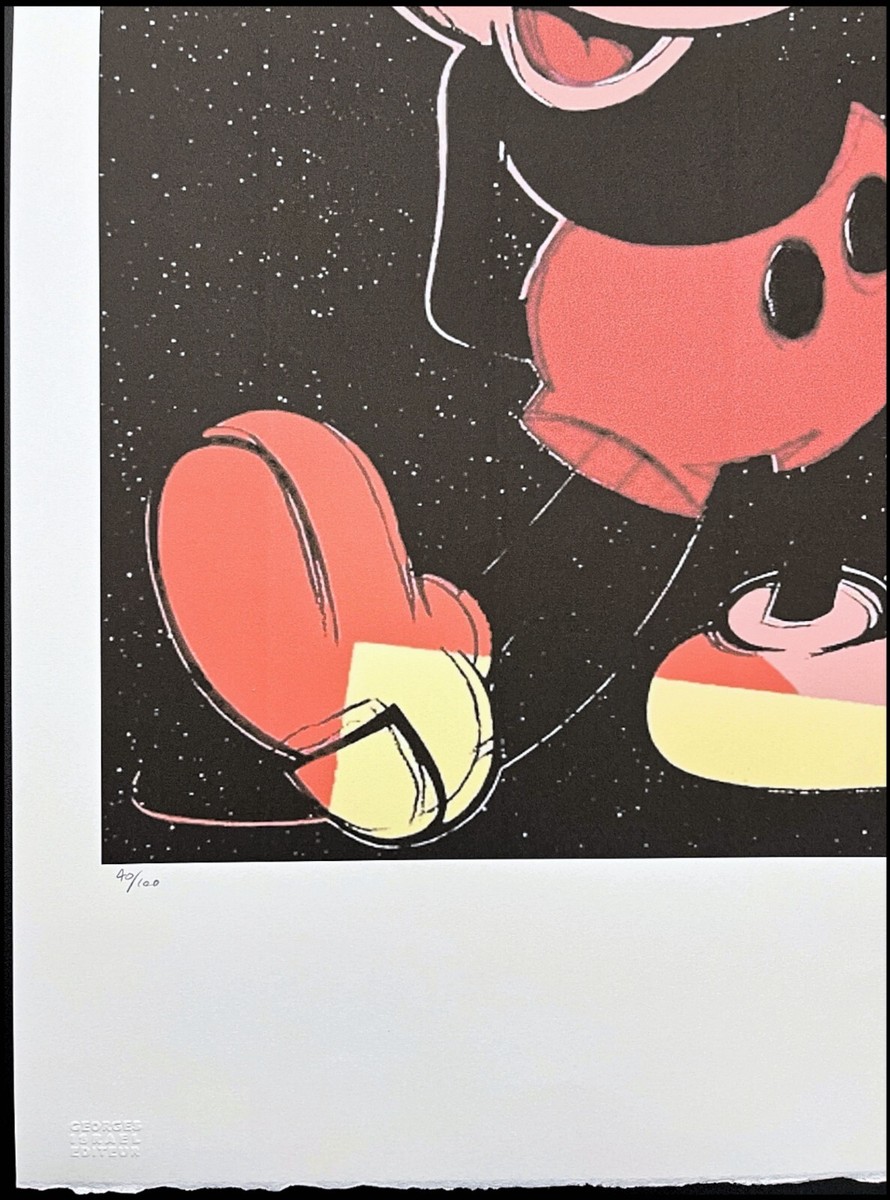 ANDY WARHOL - Mickey Mouse - signed, numbered edition 40/100, 38 x