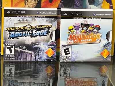 2 SONY PSP Games: ModNation Racers / Motor Storm: Arctic Edge