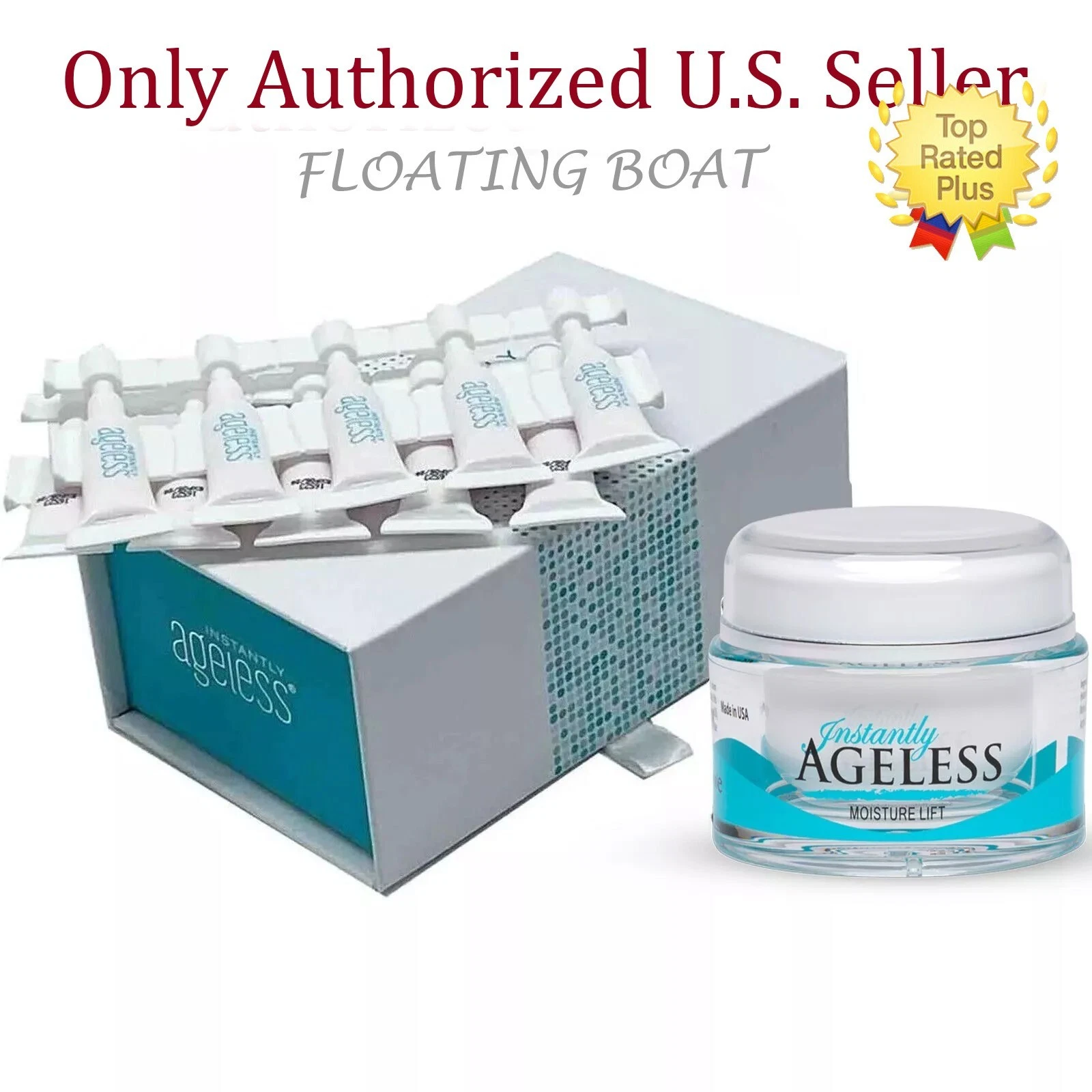 Instantly Ageless Wrinkle remover 25 Vials & Moisturizer Facelift